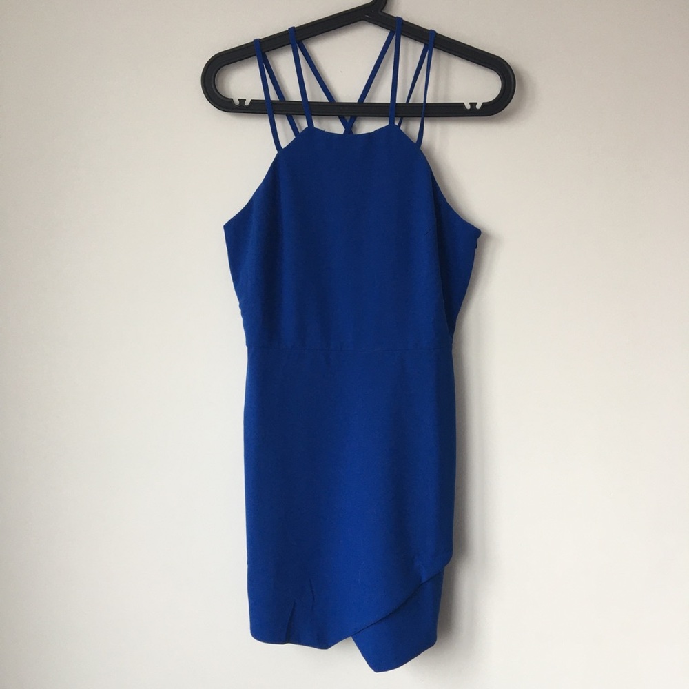 Strappy halter party dress